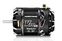 Hobbywing XeRun V10 G4R 21.5T sensored brushless motor in black with silver accents, shown from the side.