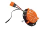 Spektrum Firma 2700Kv motor and ESC assembly with an orange anodized casing and an IC3 connector on a white background.