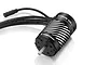 Hobbywing EzRun 4268SD G2 2500Kv sensored brushless motor in black with silver cooling fins and attached wires.