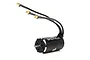 Spektrum Firma brushless motor with black casing, silver accents, and three wires with gold bullet connectors.