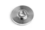 A silver-coloured metal under head component for an HPI Nitro Star engine, shown from a top-down angle against a white background.