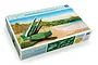 Trumpeter 1/35 scale Soviet 5P71 Launcher with 5V27 Pechora SA-3B Goa missiles model kit box showing artwork of the launcher on a beach.