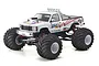 Kyosho USA-1 VE 1/8 scale electric RC monster truck in white with patriotic decals and large off-road tires.