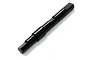 A black metal two-speed gearbox shaft for an RC car, shown against a white background.