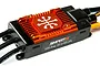 Spektrum Avian 100A Brushless Smart ESC with a prominent orange anodized aluminum heatsink and black plastic casing.