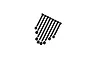 A set of eight black carbon steel suspension screw pins and eight matching black lock nuts arranged on a white background.