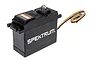 Spektrum S6510 1/5 scale metal geared servo in a black plastic case with a wire lead and white branding.