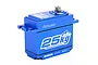 Power HD LW-25MG standard size waterproof servo in a blue anodized aluminum case with white branding and 25kg torque rating.