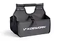 A black Koswork V2 pit caddy bag with a central handle, open top design, and white branding on the front.