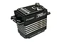 Power HD T70-12V brushless standard servo with a black metal case and silver heat sink fins.
