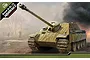 Box art for Academy 1/35 scale German Sd.Kfz. 173 Jagdpanther Ausf.G1 tank destroyer model kit, showing a painted tank in a battlefield scene.