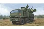 Box art illustration of a Russian Pantsir S2 missile system on a Kamaz truck chassis, featuring a green military vehicle with radar and missile launchers.