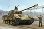 Box art illustration of a German Panther Ausf.G tank with camouflage paint, featuring a tank commander in the turret and a ground crew member signaling.