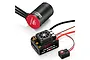 Hobbywing Quicrun G2 4268SL 2600Kv brushless motor and WP 8BL150 150A ESC combo with wiring and power switch.
