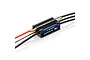 Hobbywing Seaking V4 90A brushless ESC for RC boats with integrated water cooling jacket and black wiring.