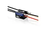 Hobbywing Seaking V4 60A brushless ESC for RC boats, featuring a black waterproof casing, integrated water-cooling pipes, and attached power cables.