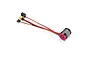 Hobbywing QuicRun Fusion 2-in-1 brushless motor and ESC combo unit with red and black casing on a white background.