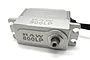 A silver Reefs RC Raw800LP low profile brushless metal geared servo against a white background.