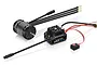 Hobbywing EzRun Max10 G2 80A ESC and 3652SD 5400Kv brushless motor combo set on a white background.