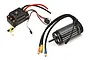 Hobbywing EzRun MAX5 G2 ESC and 56118SD G2 1100kV sensored brushless motor combo set on a white background.