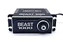 Reefs RC BEAST 1000 1/5 scale brushless metal gear servo in black finish, viewed from the front output shaft side.