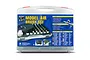 Vallejo Model Air Brush Set in a clear plastic carry case containing paints, an airbrush, and accessories.