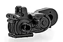BlackZon 1/12 Warrior assembled rear gearbox spare part in black plastic.
