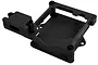 A black RPM ESC cage and mount set for Castle Sidewinder 3/SCT, shown from a high angle against a white background.