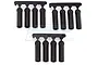 RPM Black HPI/Losi/Associated 4.3mm Ball & 3mm/4-40 Thread Long Shank Rod Ends 12Pcs 73392