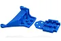 RPM Blue LCG Slash 4WD/Rally Front Bulkhead Set 73565