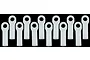 RPM Dyeable White Traxxas Long Rod Ends 12Pcs 80511