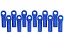 RPM Blue Traxxas Long Rod Ends 12Pcs 80515