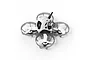 BetaFPV Meteor65 Pro FPV whoop drone featuring a white canopy, clear grey propeller ducts, and white three-blade propellers against a white background.