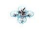 BetaFPV Air65 Brushless Whoop FPV drone featuring a translucent blue frame, clear propellers, and a central camera mount on a white background.