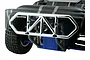 A chrome-finished RPM rear bumper installed on the back of a Traxxas Slash 2WD RC truck.