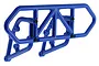 RPM Blue Slash 2WD Rear Bumper Set 81005