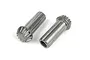 Two Maverick differential pinion gears made of silver-coloured metal, shown from different angles against a white background.