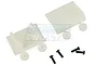 RPM Dyeable White Baja Shock Skid Plates 2Pcs 82161
