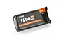Atrek 7.4V 1600mAh 25C 2S soft case LiPo battery pack with black shrink wrap and orange branding labels.