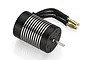 Atrek 3650 brushless RC motor in black with silver cooling fins and three pre-soldered bullet connectors.