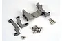 Traxxas Nitro Engine Mount Set including metal engine mount brackets and various screws on a white background.