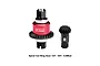 GPM Racing red and black metal RC rear differential gear set with a 12T pinion and 30T ring gear on a white background.