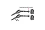 GPM Carbon Steel Rear CVD Driveshafts 2Pcs SLAM040RS-BK