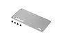 A rectangular XRAY stainless steel 30g chassis weight with four small black mounting screws on a white background.