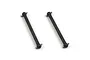 Two black RC car dogbone-style driveshafts with metal pins at each end, shown against a plain white background.