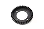A black Kyosho 41T differential ring gear for RC cars, featuring a circular design with gear teeth on the outer edge and four mounting holes.