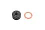 Kyosho centre differential case and gasket for RC vehicles on a white background.