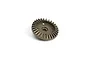 A single metallic sintered differential bevel gear for an RC car, shown from an angled perspective against a white background.