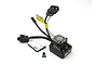 Maverick 45A brushless electronic speed controller with cooling fan, power leads, switch, and mounting accessories on a white background.