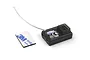 Maverick MRX-314 2.4GHz 4-channel RC receiver with a single antenna wire and a small piece of 3M double-sided adhesive tape.